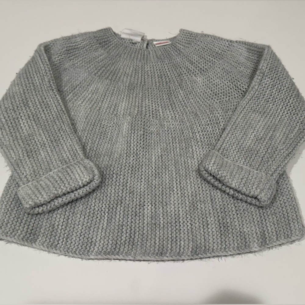 12/18 MON GREY KNITT ZARA SOFT SWEATER
